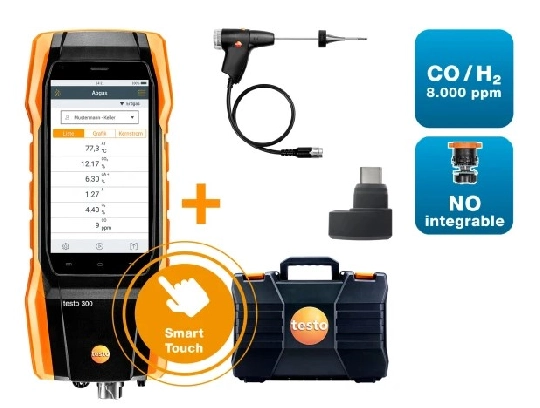 Set analizador de combustión Testo 300 Longlife